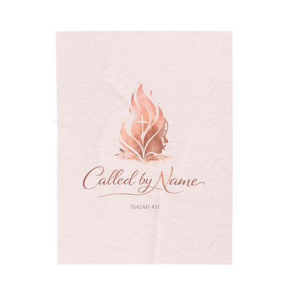 Called by Name Velveteen Plush Blanket – Isaiah 43:1 Inspirational Christian Throw