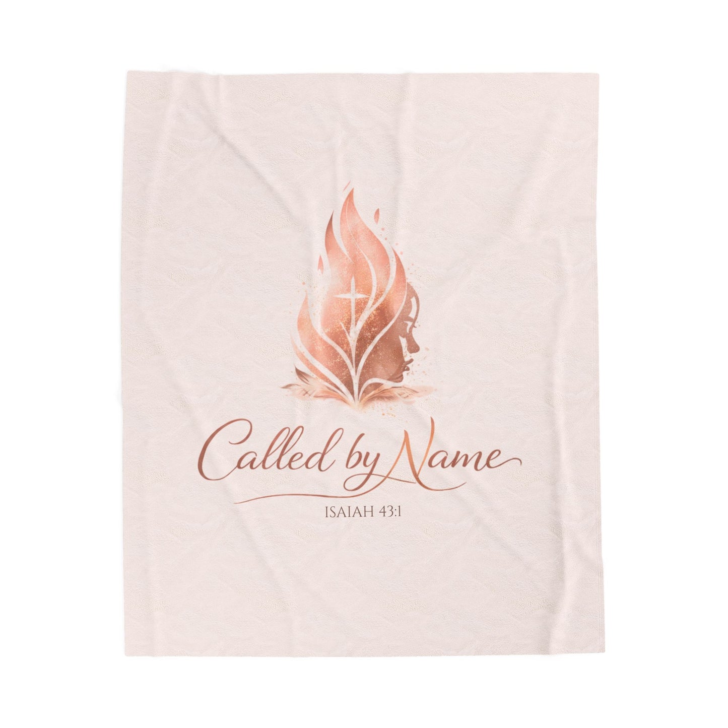 Called by Name Velveteen Plush Blanket – Isaiah 43:1 Inspirational Christian Throw
