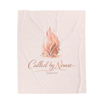 Called by Name Velveteen Plush Blanket – Isaiah 43:1 Inspirational Christian Throw